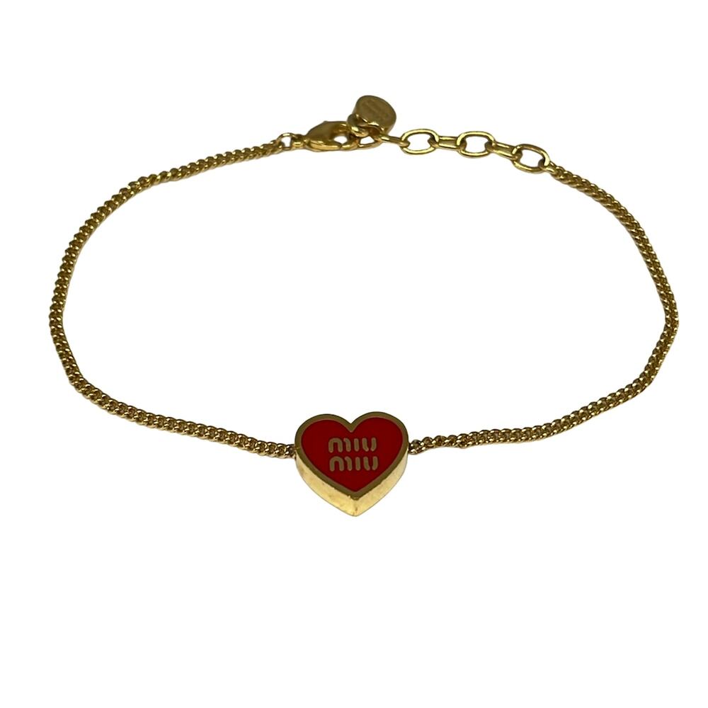 Miu Miu Bracelet 5IB722 Gold Red
